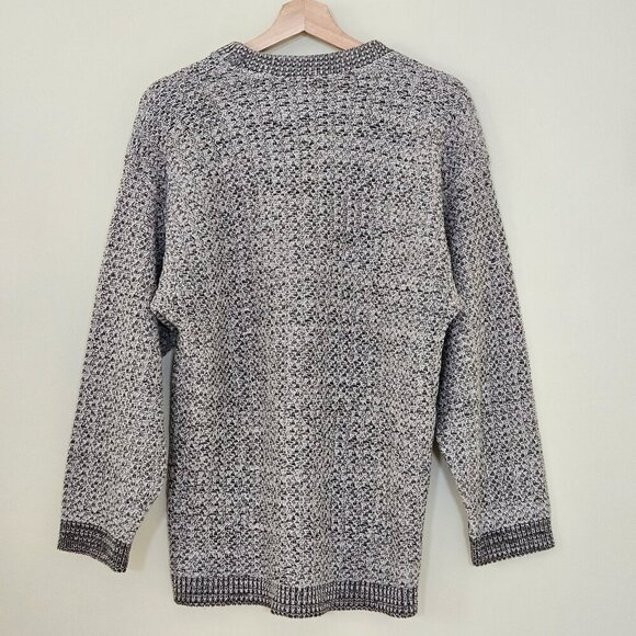 Profilo Sport Sweater Mens XL Marled Beige LS Crew Neck Wool Blend Preppy VTG - Picture 15 of 15